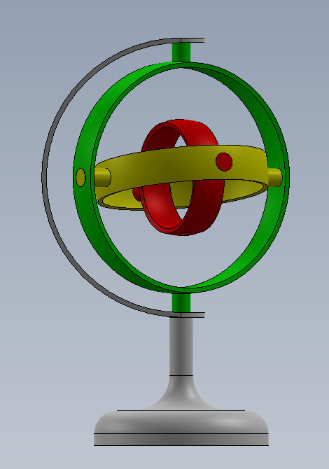 gyroscope mechanism 3D Model (SOLIDWORKS) | Concept Design | CAD File