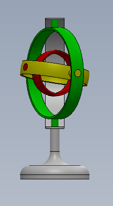 gyroscope mechanism 3D Model (SOLIDWORKS) | Concept Design | CAD File