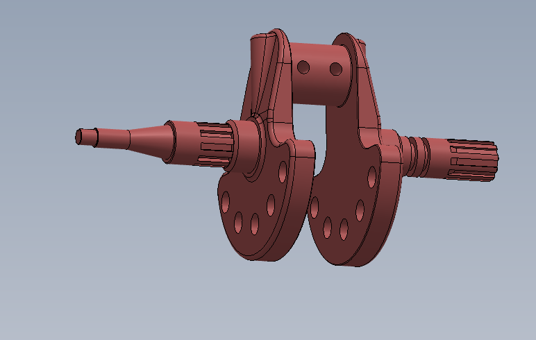 Crank 3D Model (SOLIDWORKS) | Concept Design | CAD File